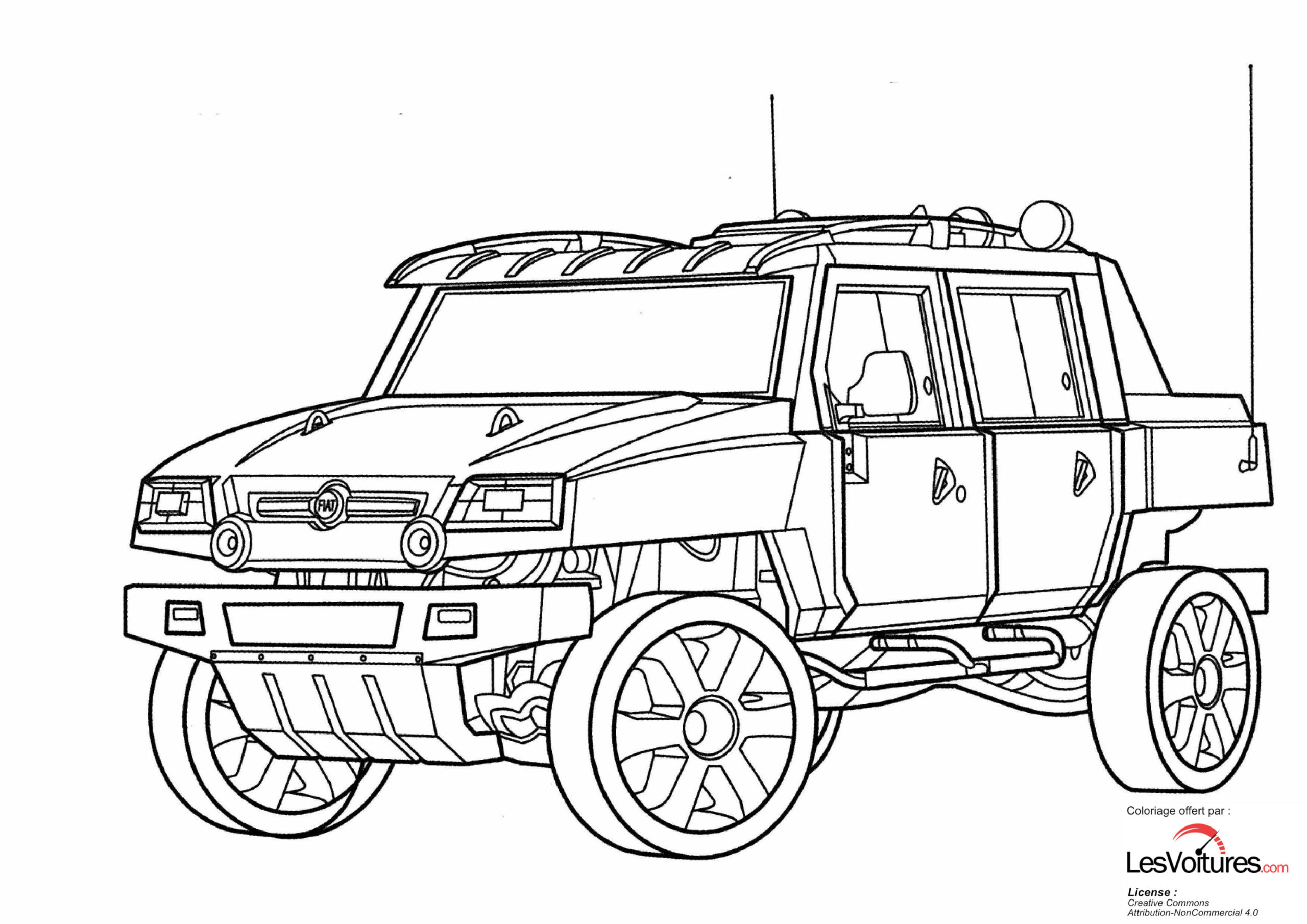 Fiat-Oltre-Coloriage-Voiture | Les Voitures encequiconcerne Coloriage Dessin Voiture