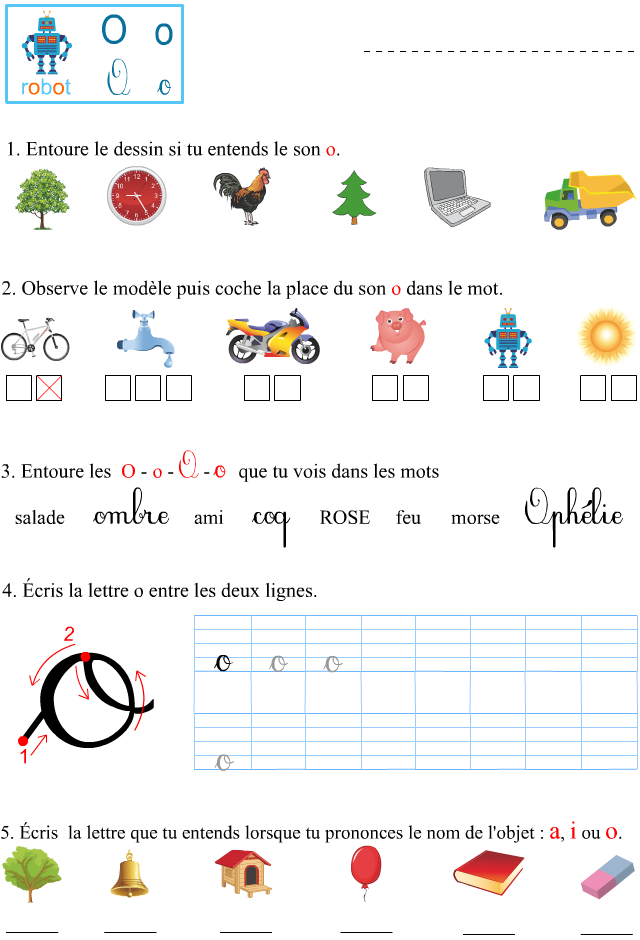 Fiche D&amp;#039;Exercices À Imprimer, Le Son O - Apprendre À Lire encequiconcerne Coloriage Magique G Gu Ge