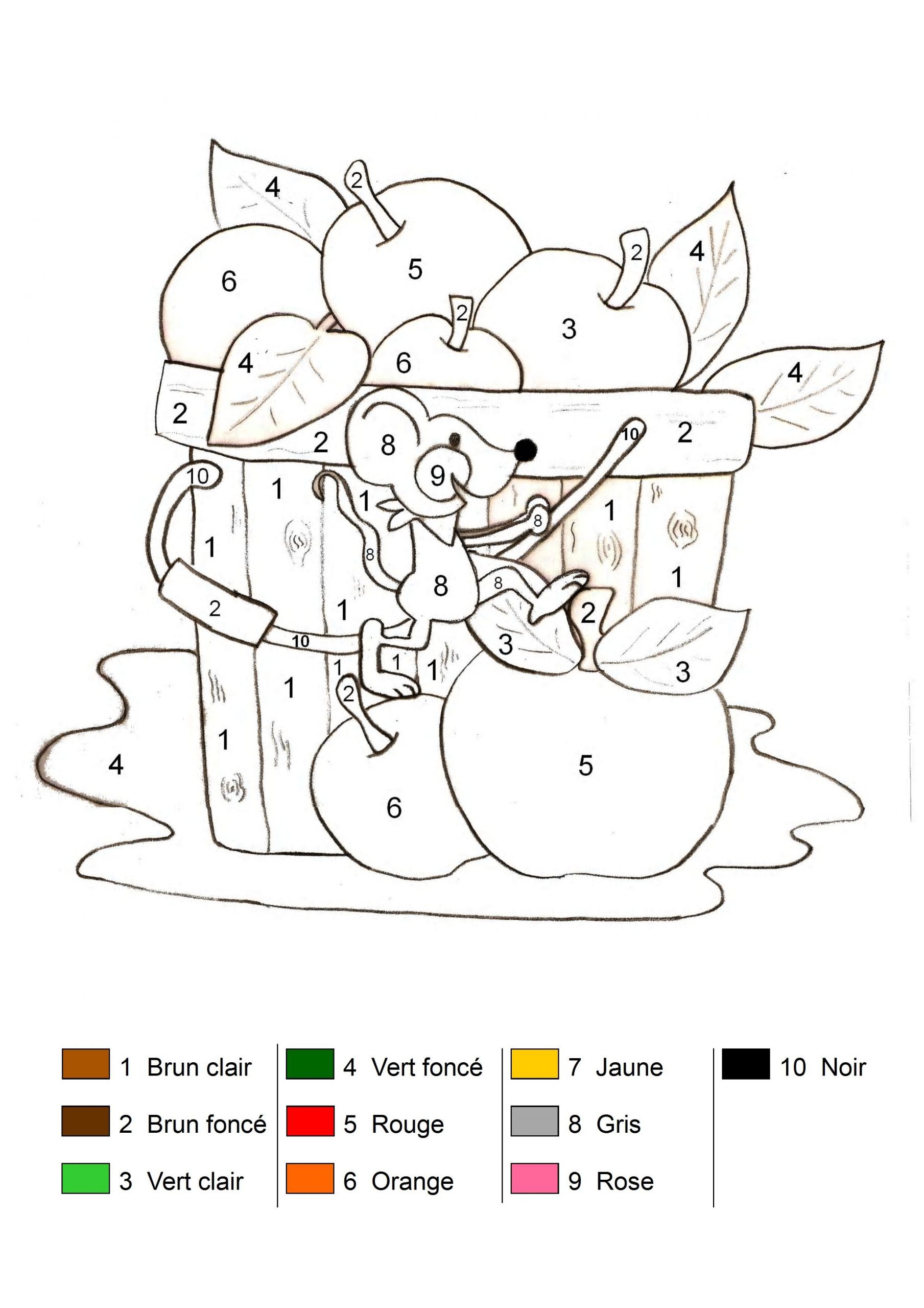 Fiche Maternelle Coloriage Magique à Coloriage Magique O