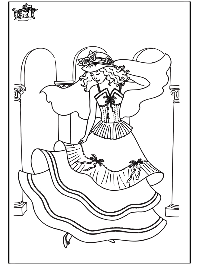 Fille 5 - Coloriages Enfants dedans Coloriage 5