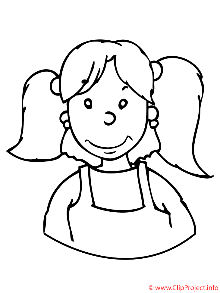 Fille Coloriage - Pages À Colorier Pour Les Filles Dessin dedans Coloriage Une Fille