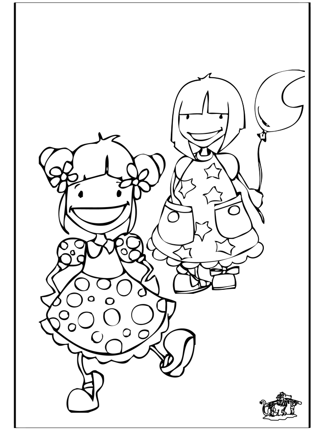 Filles 2 - Coloriages Enfants dedans Coloriage Enfance,