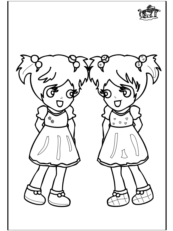 Filles 3 - Coloriages Enfants encequiconcerne Coloriage Fille,