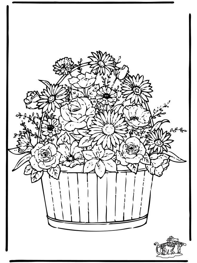 Fleurs 3 - Coloriages Fleurs avec Coloriage Fleurs