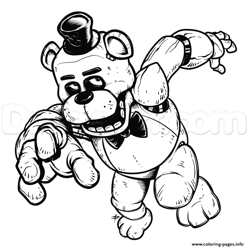 Fnaf Dibujos Para Colorear - Para Colorear concernant Coloriage Fnaf 1