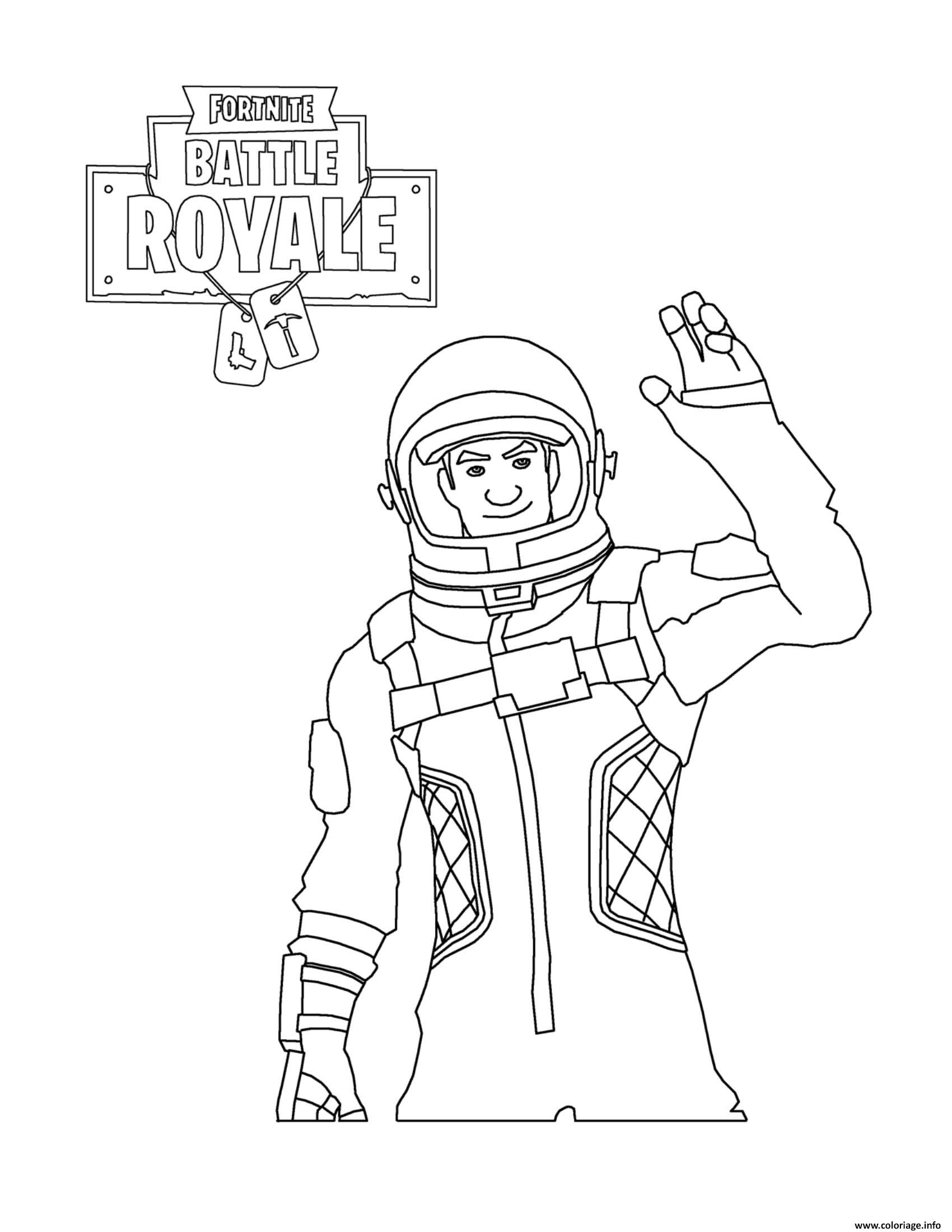 Fortnite Battle Royale : Astronaute - Coloriage Fortnite intérieur Fortnite Saison 5 Coloriage