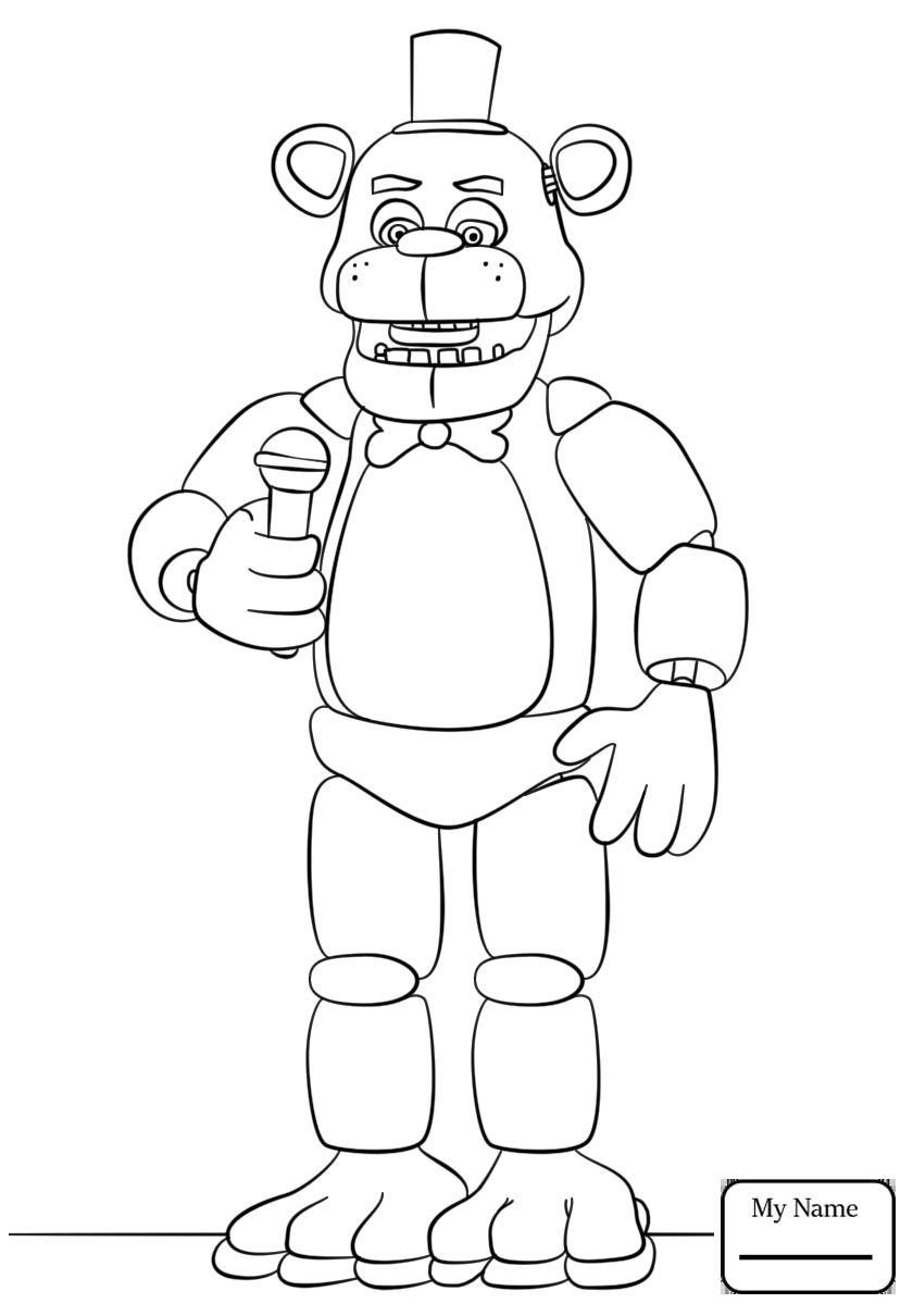 Freddy Fazbear Coloring Page At Getcolorings | Free à Coloriage Fnaf 1