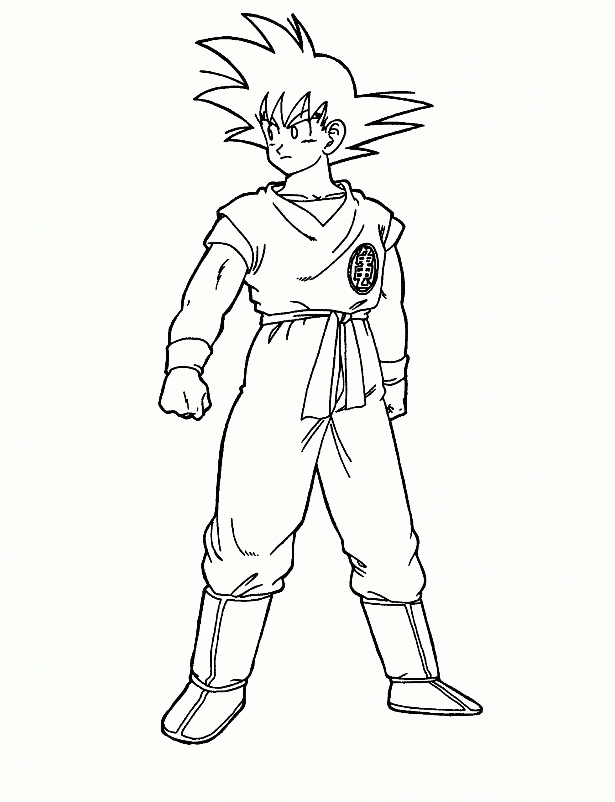 Free Printable Dragon Ball Z Coloring Pages For Kids encequiconcerne Dragon Ball Z Dessin