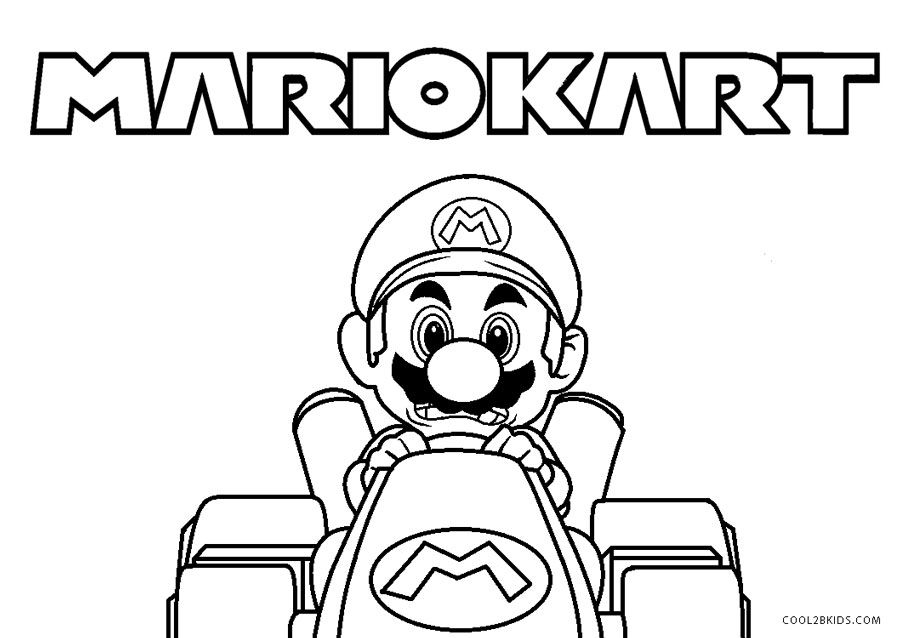 Free Printable Mario Kart Coloring Pages For Kids encequiconcerne Coloriage Mario Kart 8