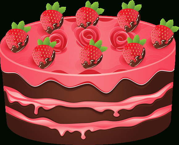 Gâteau Aux Fraises : Dessin Couleur dedans Dessin Gateau