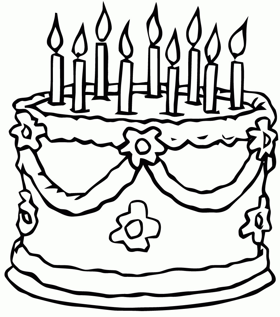 Gateau D&amp;#039;Anniversaire En Ligne Best Of Coloriage En Ligne serapportantà Coloriage Gâteau,