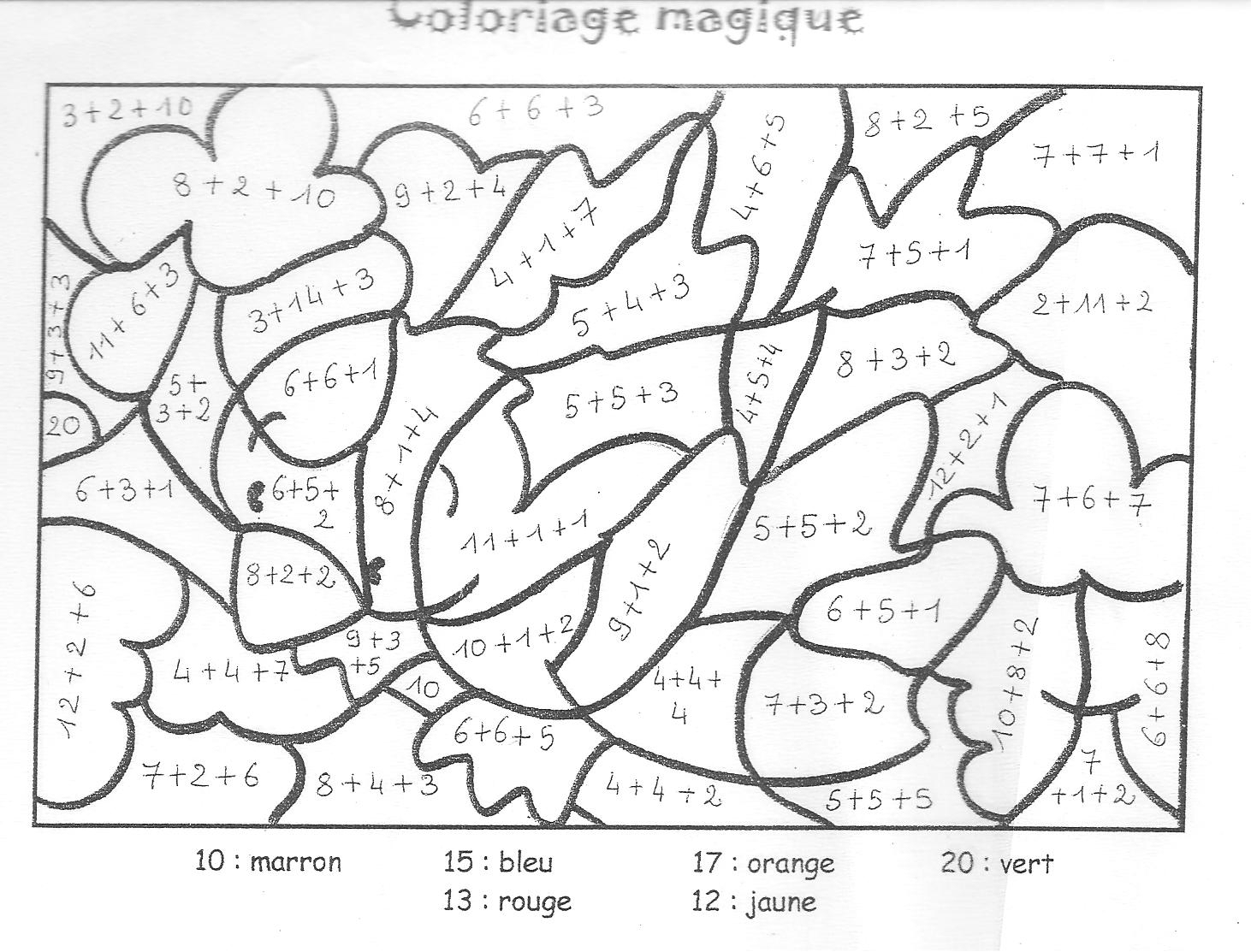 Génial Coloriage Magique Multiplication 6Eme 19 Pour encequiconcerne Coloriage Magique 6Ème