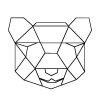 Geometric Geometrique Panda Head Tete | Geometrische destiné Dessin Géométrique,