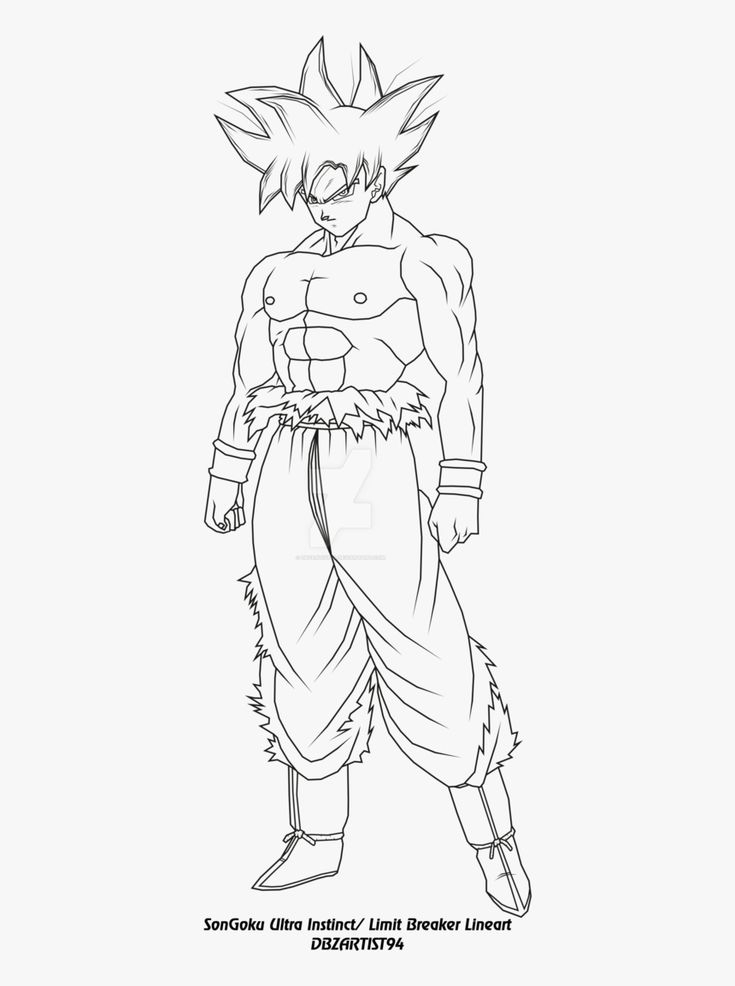 Goku Ultra Instinct Coloring Pages, Hd Png Download Is destiné Coloriage Dragon Dessin Goku Ultra Instinct