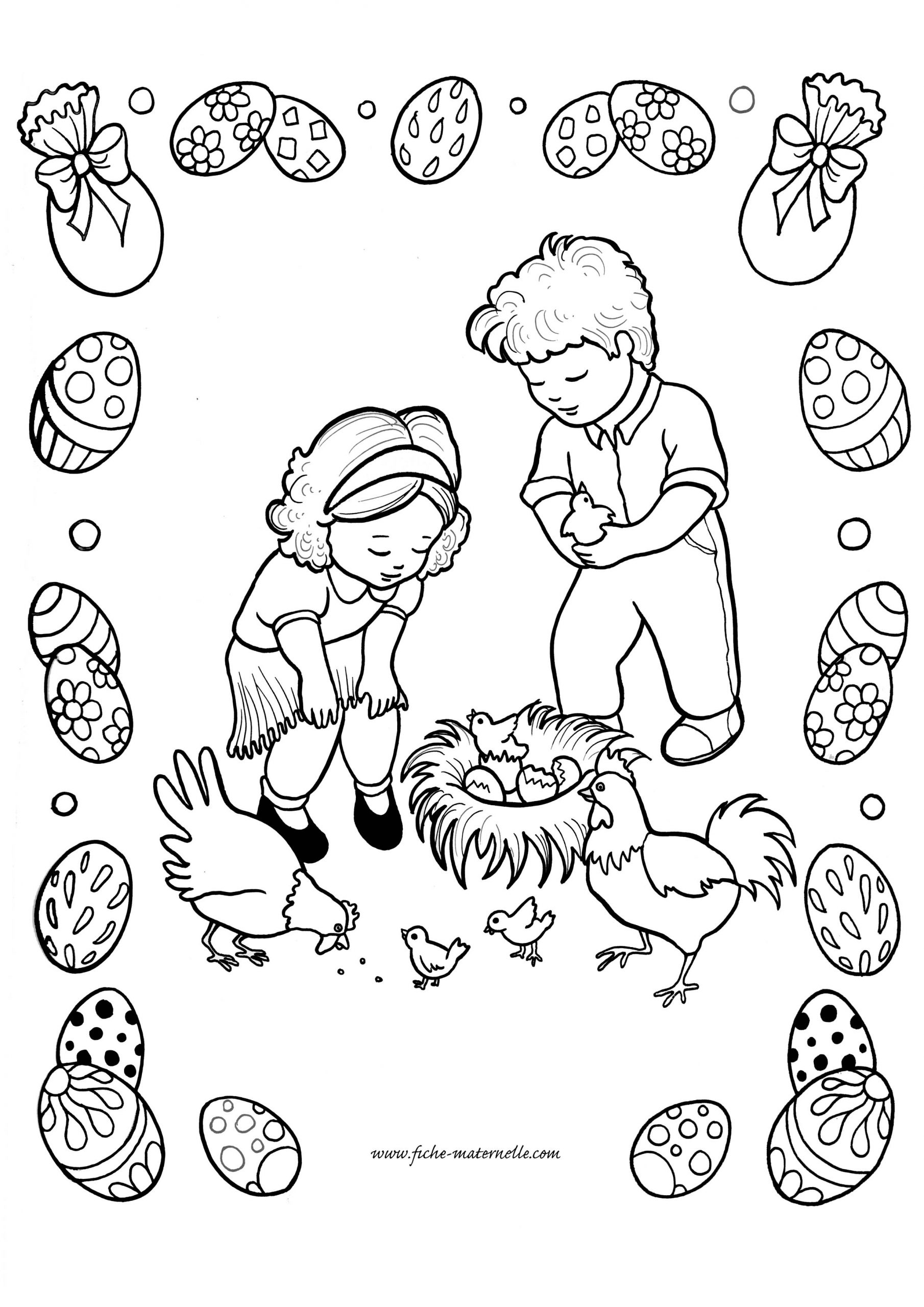 Graphisme Activité Paques Maternelle : Coloriage De La encequiconcerne Coloriage De Graphisme