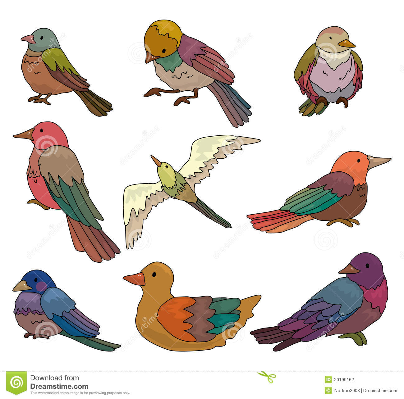 Graphisme D&amp;#039;Oiseau De Dessin Animé Illustration De Vecteur tout Dessin D&amp;#039;Oiseau,