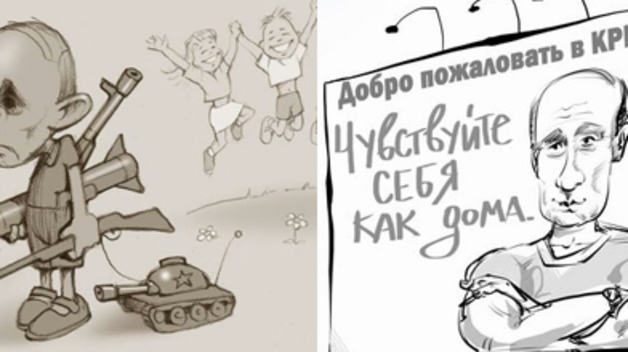 Guerre De Caricatures Sur La Crise Ukrainienne concernant Dessin Ukrainien,