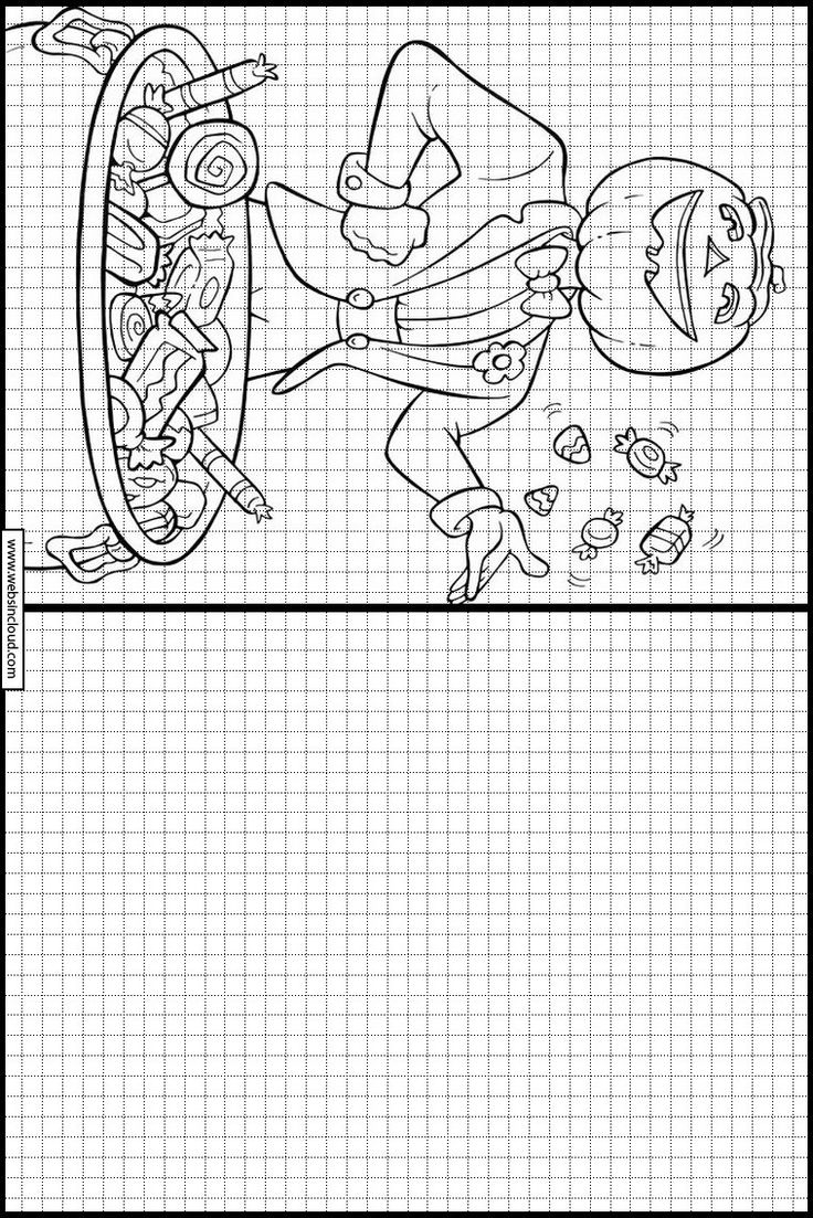 Halloween 63 Apprendre À Dessiner. Activités Pour Les serapportantà Coloriage Quadrillage