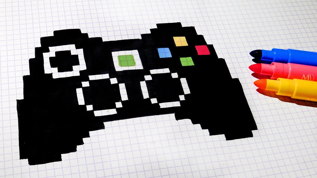 Handmade Pixel Art - How To Draw Game Controller #Pixelart intérieur Dessin Pixel Art