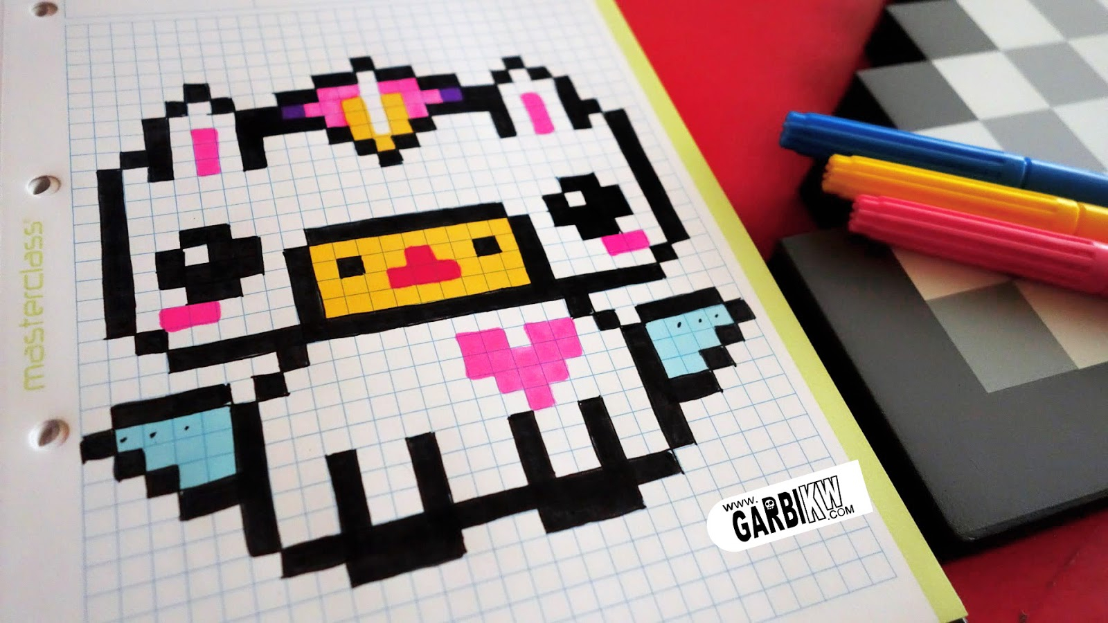 Handmade Pixel Art - How To Draw Kawaii Unicorn #Pixelart tout Dessin Pixel Art