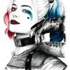Harley Quinn From Dc Suicide Squad A4 Print By Chris Kay intérieur Coloriage Harley Quinn,