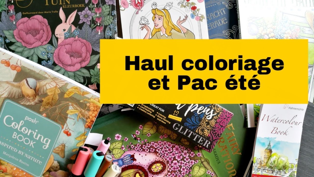 Haul Coloriage Juin Et Ma Pac Été. Coloriage Pour Adulte destiné Coloriage Haul,