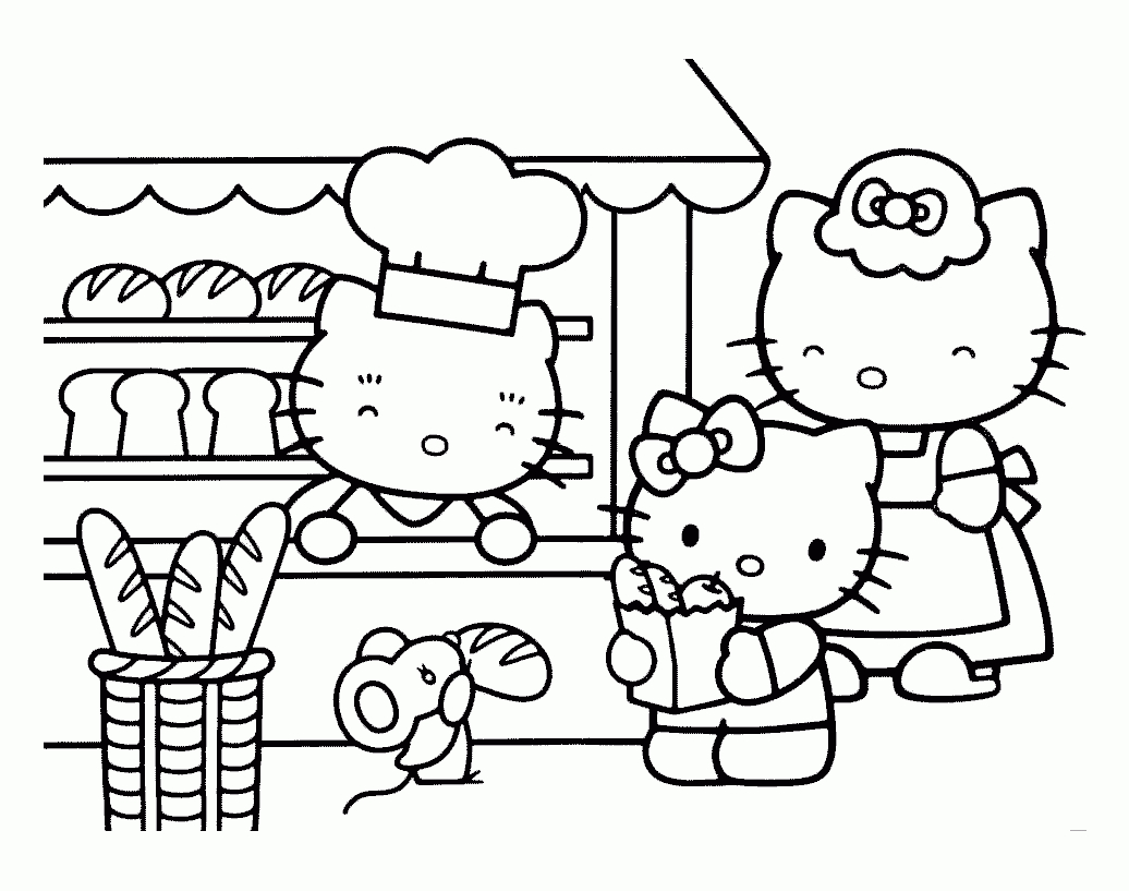 Hello Kitty To Print - Hello Kitty Kids Coloring Pages tout Coloriage Hello Kitty,