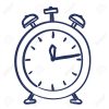 Heure De L'Alarme D'Horloge Dessin Isolé Conception Icône serapportantà Coloriage Dessin Horloge