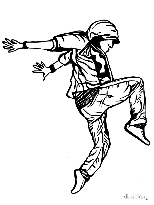 &amp;quot;Hip Hop Dancer&amp;quot; Stickers By Dirtthirsty | Redbubble encequiconcerne Dessin Hip Hop,