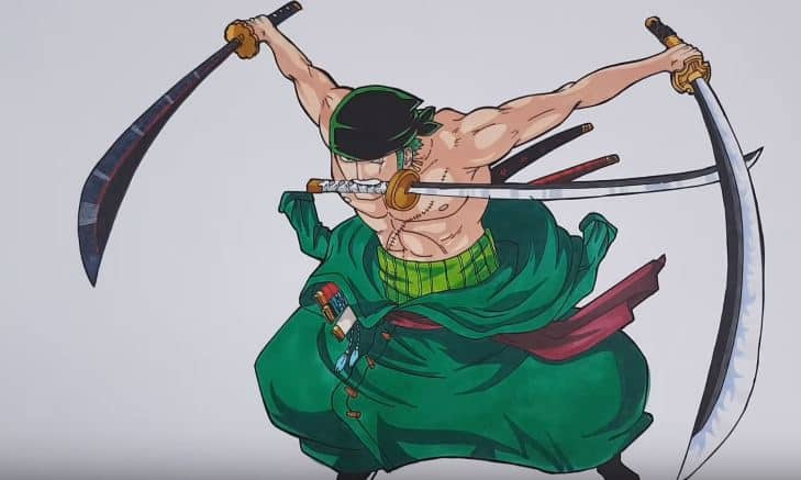 How To Draw Roronoa Zoro From One Piece encequiconcerne Dessin Youssouf Errougua,