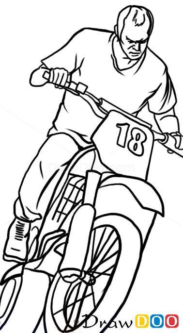 How To Draw Trevor, On Motorcycle, Gta - How To Draw encequiconcerne Coloriage Gta V