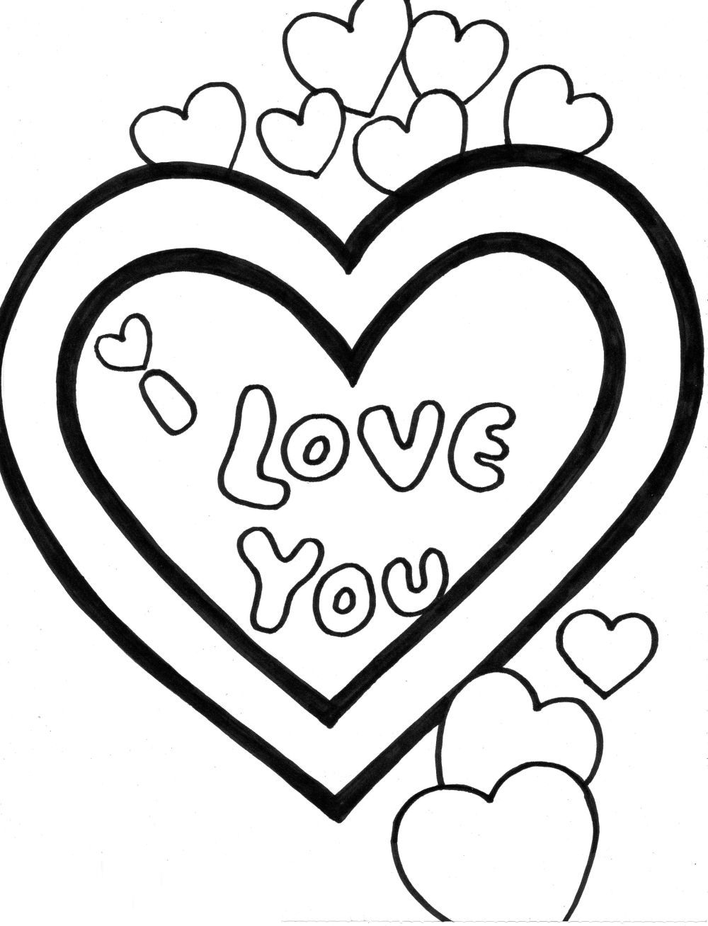 &amp;quot;I Love You &amp;quot; Coloring Pages à Dessin Y Love You