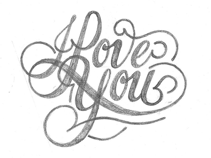 I Love You - Wip By Bob Ewing - Dribbble pour Dessin I Love You,