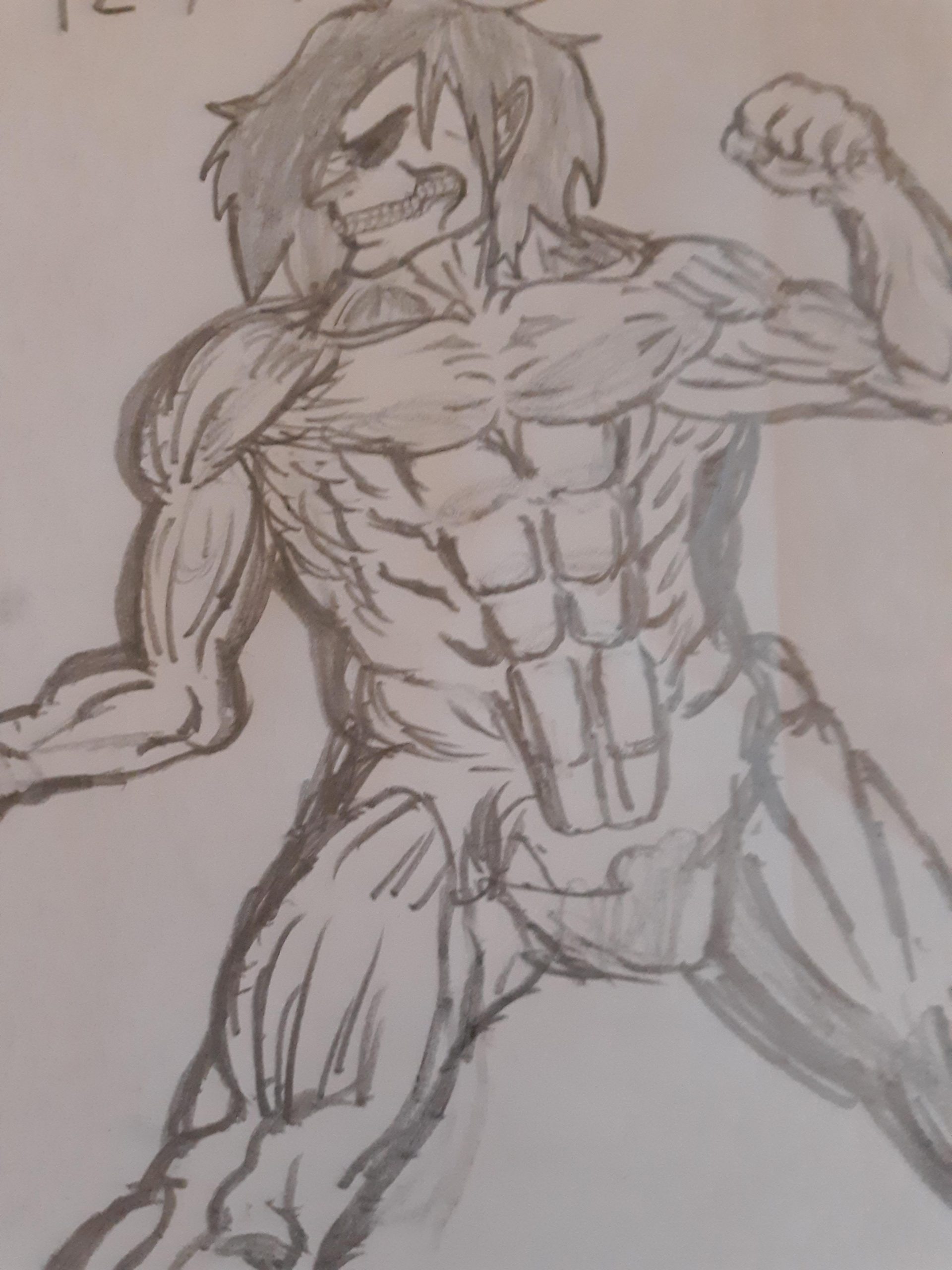 I Tried Drawing Eren Titan And I Dont Think It Went Well avec Dessin 9 Titan,