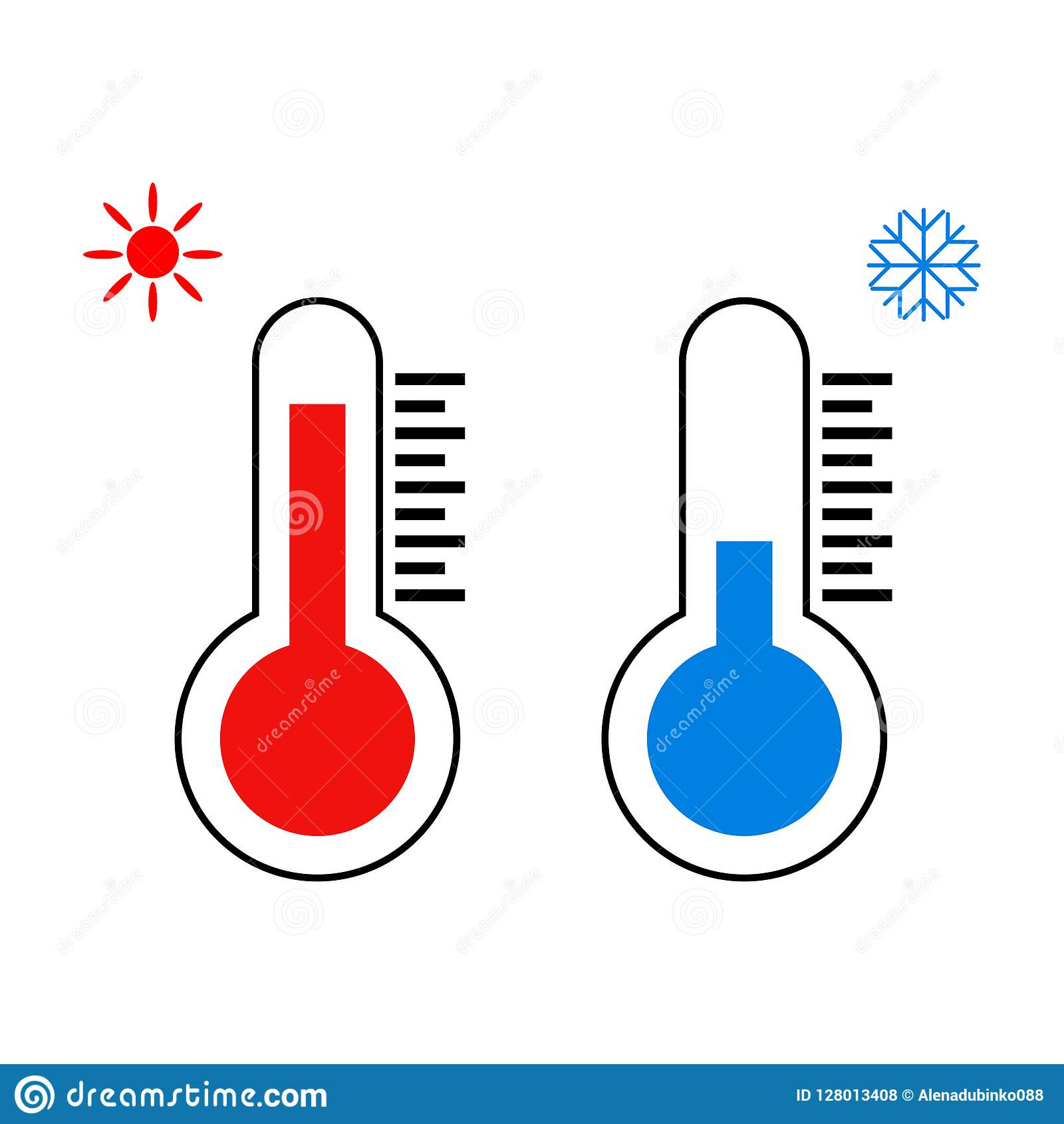 Icône De Thermomètre Thermomètres Mesurant La Chaleur Et à Thermostat 7 Dessin