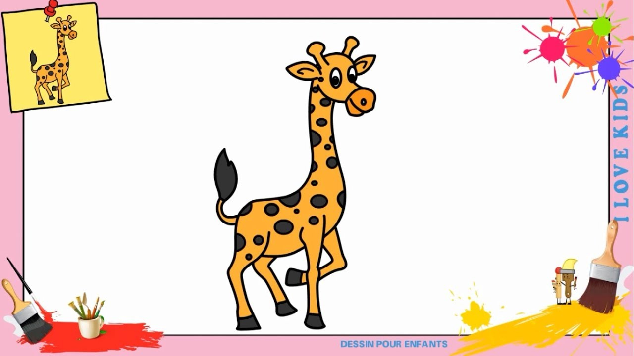 Idées Pour Dessin Kawaii Girafe Facile - Random Spirit à Comment Dessiner B,