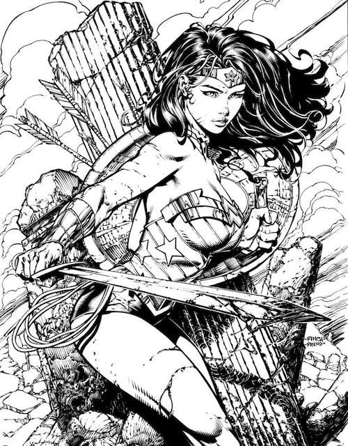 Il Libro Da Colorare Di Wonder Woman destiné Dessin Coloriage Wonder Woman