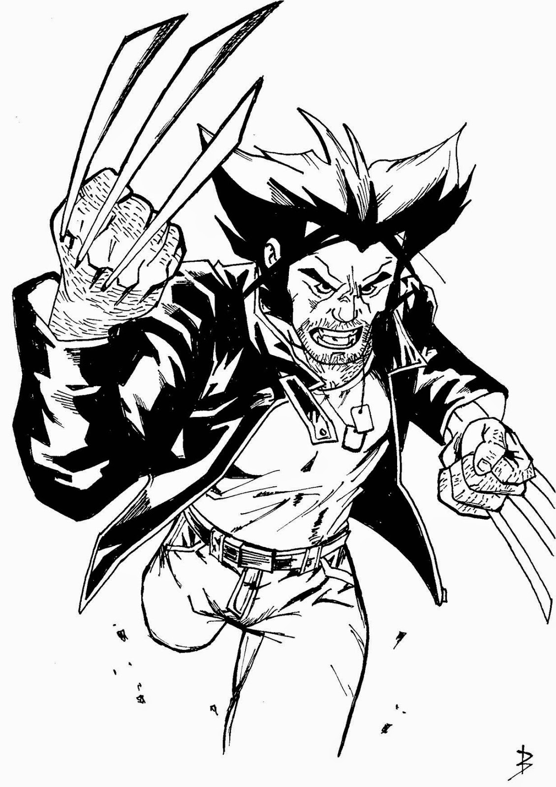 Illustration &amp;amp; Cie: Marvel - Wolverine dedans Wolverine Dessin Coloriage