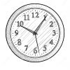 Illustration D'Horloge Murale, Dessin, Gravure, Encre serapportantà Coloriage Dessin Horloge