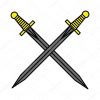 Illustration Vectorielle D'Une Épée — Image Vectorielle pour Coloriage Dessin Épée