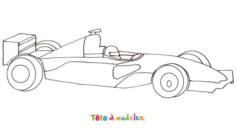 Image Coloriage Formule 1 - Free To Print à Formule 1 Dessin