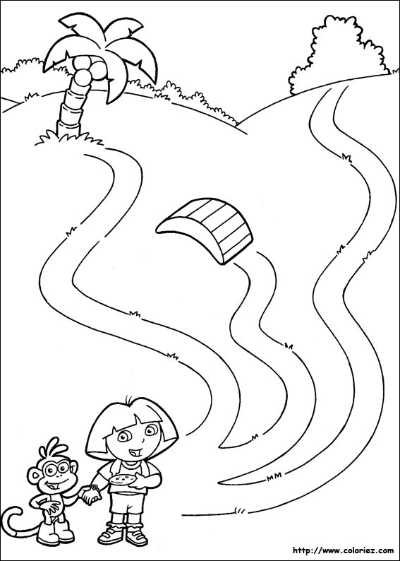 Imprimer Coloriage Dora 90 Gratuit intérieur Coloriage 90