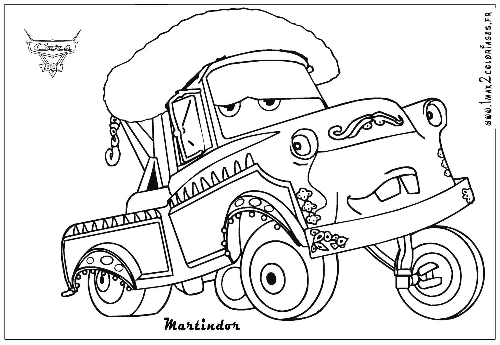 Imprimer Un Dessin À Colorier Cars intérieur Coloriage Cars