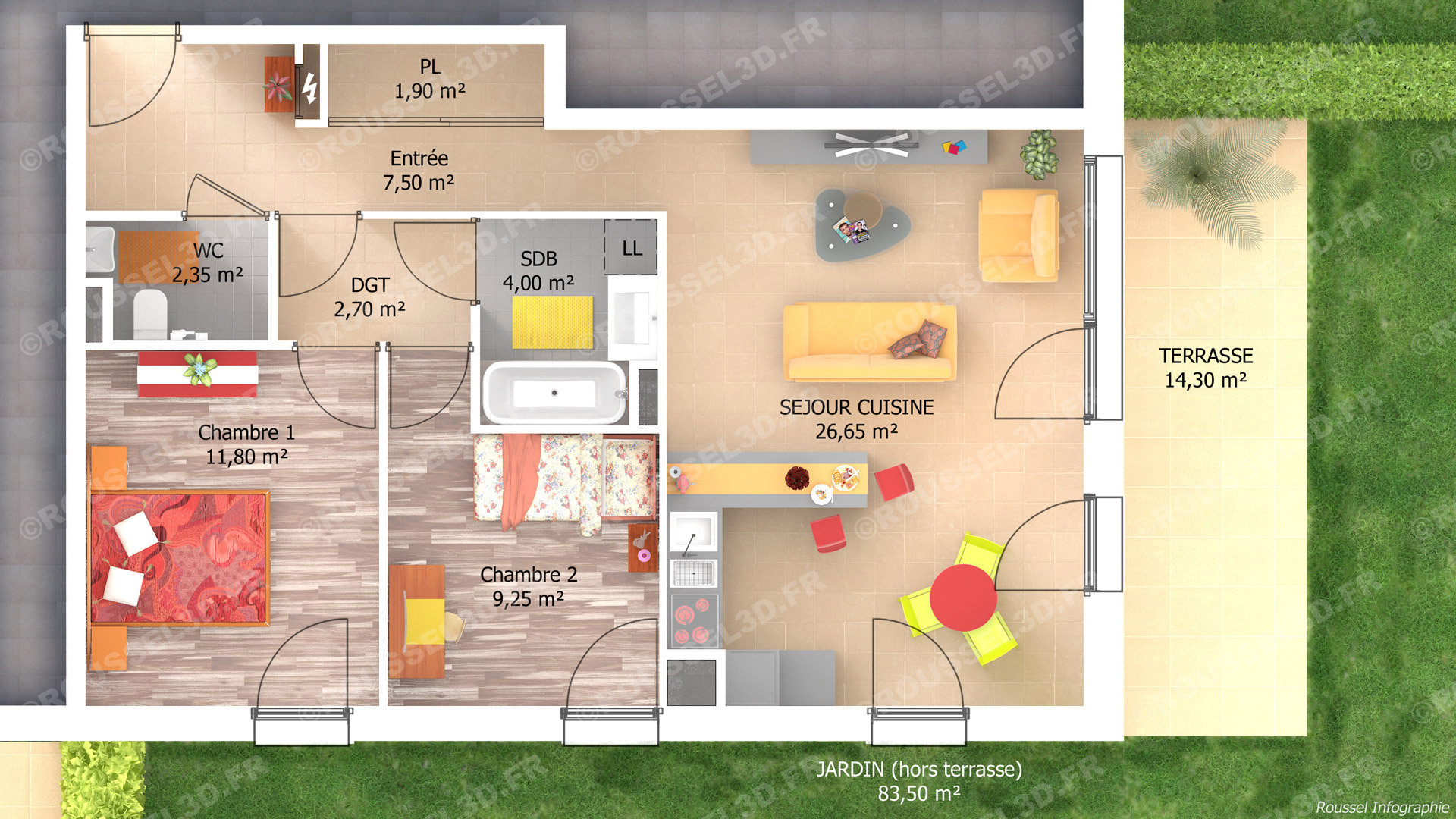 Infographie 3D Pour Les Constructeurs De Maisons à Dessiner L&amp;amp;#039;Intérieur D&amp;amp;#039;Une Maison,