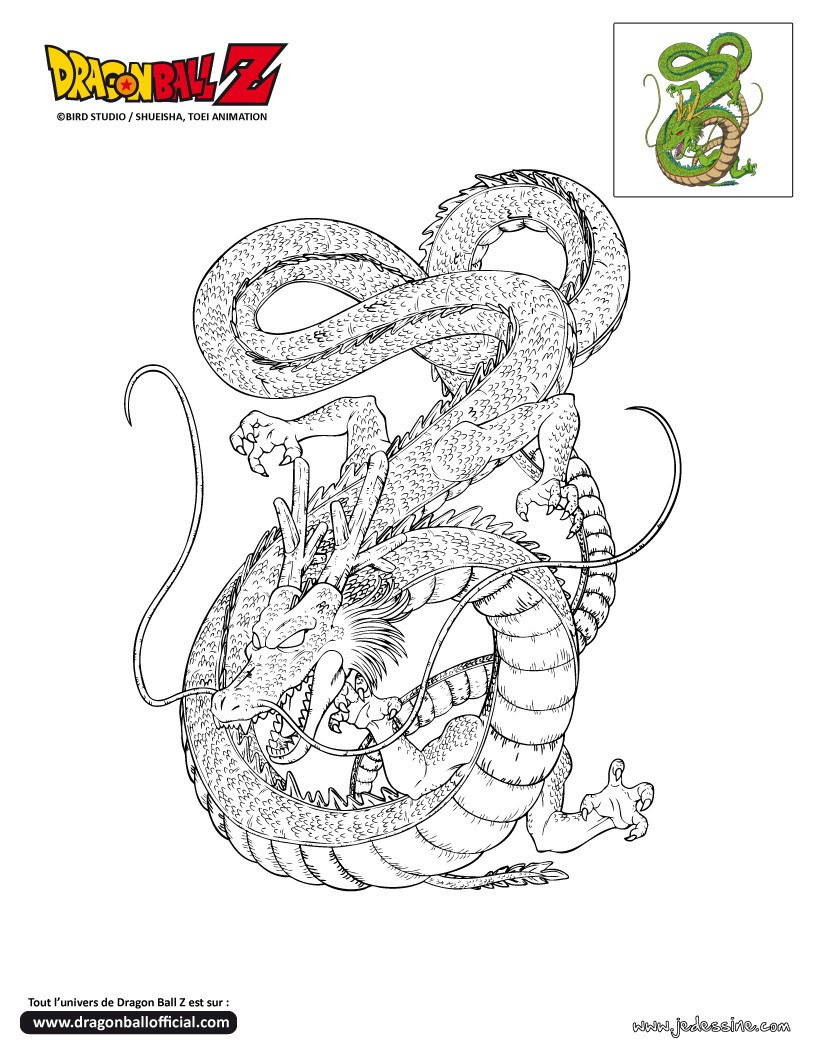 Inspiration Coloriage Shenron Dragon Ball | 30000 intérieur Cristal Z Dessin