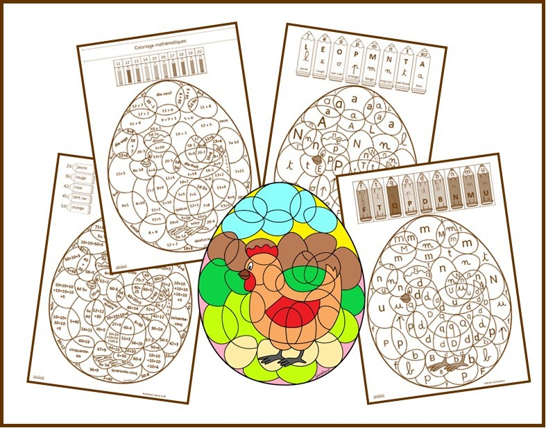 Ipotâme .Tâme: Coloriage Magique Poule destiné Coloriage Magique B D