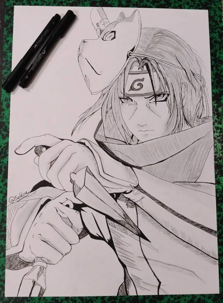 Itachi - By Solène | Naruto &amp;amp; Boruto Fr Amino | Naruto concernant Dessin Itachi,