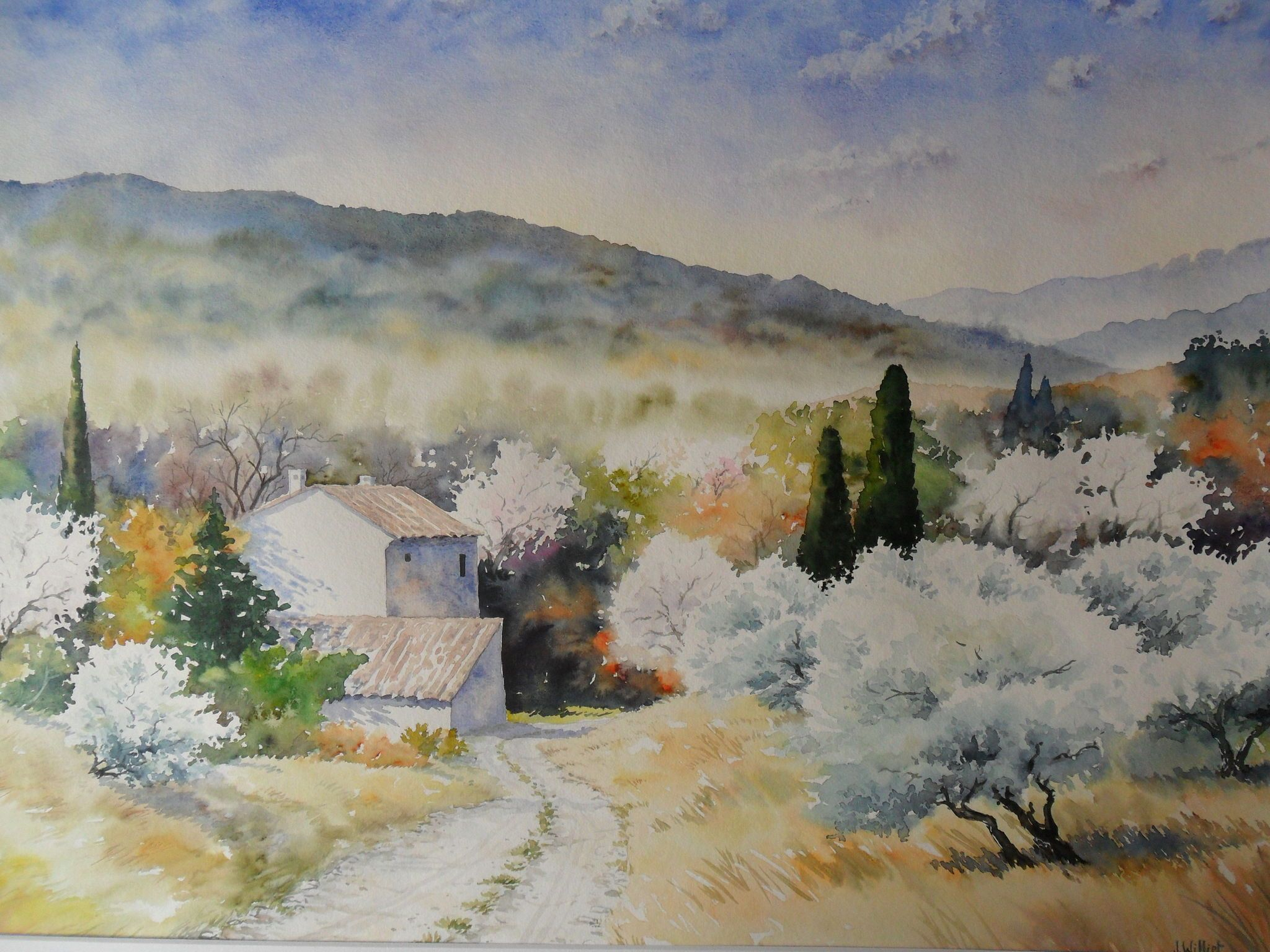 Jacques Williet, Aquarelliste, Provence | Paysage, Paysage à Dessin En Paysage