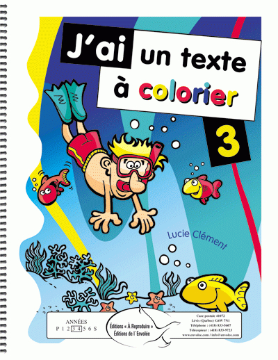 J&amp;#039;Ai Un Texte À Colorier 3 - Éditions De L&amp;#039;Envolée tout J À Colorier