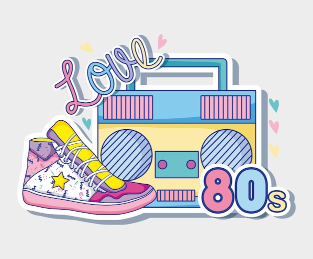 J&amp;#039;Aime Les Dessins Animés Des Années 80 Radio Et Chaussure avec Dessins Animés Années 80,